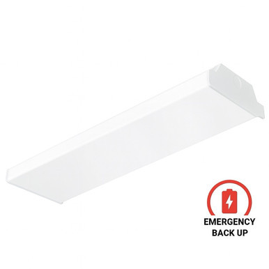 4FT LED Wrap Ceiling Light with Emergency Battery Back-Up – 3500K / 4000K / 5000K
