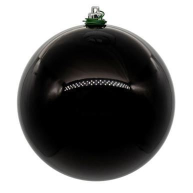 Vickerman N591217DPV – 4.75" Black Pearl UV Drilled Ball Ornament – 4 Pack