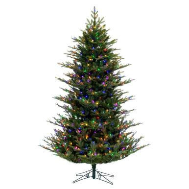 Vickerman G211487LED - 10' North Shore Fraser Fir Pre-Lit Christmas Tree with Multi-Color LED Lights