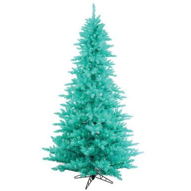  Vickerman K160981LED - 9' Aqua Pre-Lit Christmas Tree with Aqua LED Lights 