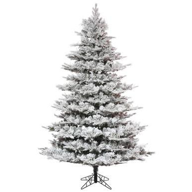 Vickerman K173365 - 6.5' Flocked Full Kiana Pine Artificial Christmas Tree Unlit