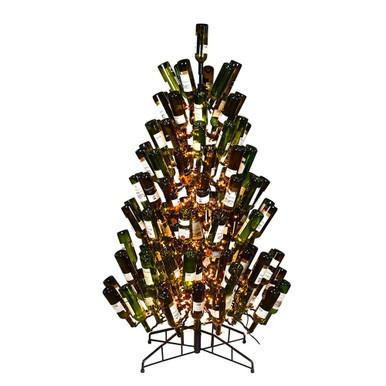  Vickerman K181441 - 4' Black Wine Bottle Tree 