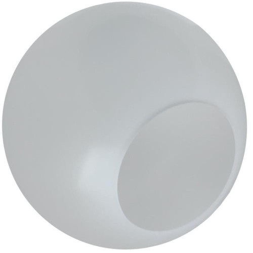 LBS Lighting 18" Frost Outdoor Acrylic Light Globe – Neckless Opening – Custom Opening 5.25" to 10"