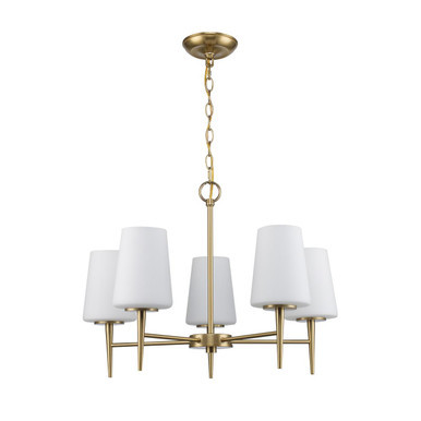 Trans Globe 71895 AG - Antique Gold 5-Light ClassicHorizon Chandelier