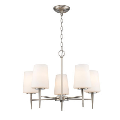 Trans Globe 71895 BN - Brushed Nickel 5-Light ClassicHorizon Chandelier