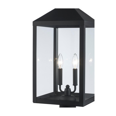Trans Globe 51535 BK Storm 2-light Outdoor Post Mount