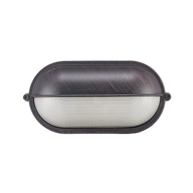 Trans Globe 4125 RT Mesa II 8.5-In. Wide Oval Outdoor Pocket Wall Lantern Light