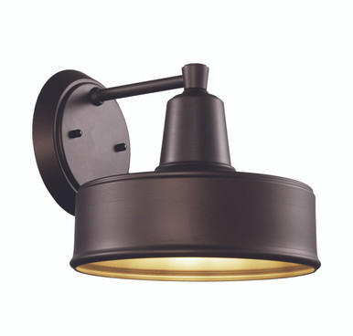 Trans Globe 51321 BZ Channing Collection Modern Farmhouse Barn-style Outdoor Wall Light