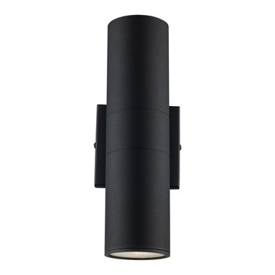 Trans Globe ADA-LED40960 BK Compact Collection, Tubular/Cylindrical, Outdoor Metal Wall Sconce Light ADA