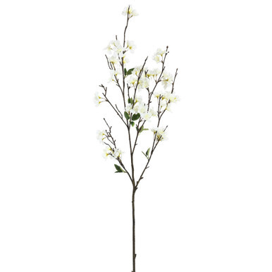 Vickerman FD170501-3 40" White Cherry Blossom Spray 3/pk