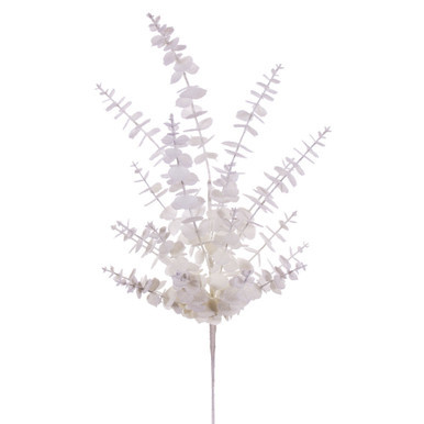 Vickerman FK223428 28" White Eucalyptus Snowy Spray 2/Bag
