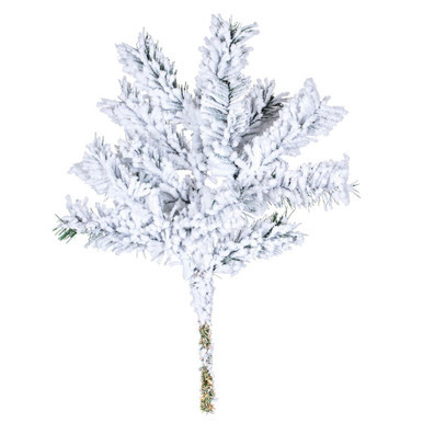 Vickerman A806301-4 18" Flocked Alaskan Spray 9 Tips Pk/4