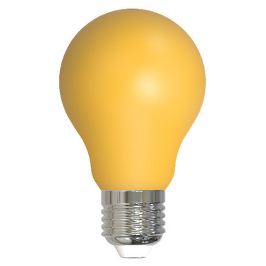 Bulbrite 776107 – A19 LED Bug Light Bulb – Yellow Filament - Wet Rated