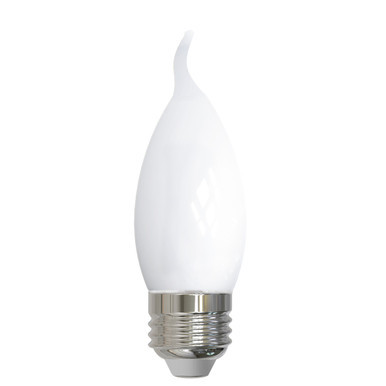 Bulbrite 776972 - 5W LED CA10 Milky Filament Bulb - 3000K - Fully Dimmable