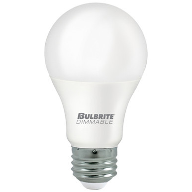 Bulbrite 774265 - 9W LED A19 Bulb - 5000K - Dimmable