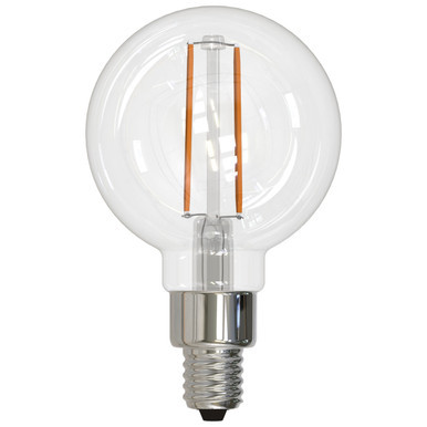 Bulbrite 776706 - 2.5W LED G16 Filament Bulb - 2700K - Fully Dimmable