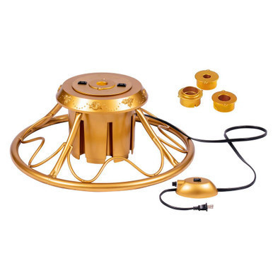Vickerman PT190022 22" Gold Rotating Christmas Tree Stand