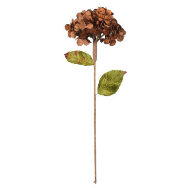 Vickerman QG212376 17" Artificial Mocha Hydrangea Spray 3/bag
