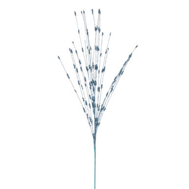 Vickerman QG221932 36" Baby Blue Berry Glitr Spray 6/Bg