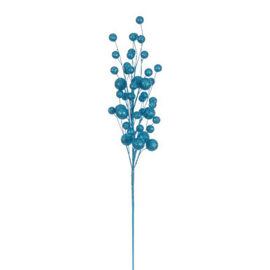 Vickerman QG226712 27" Turquoise Multi Ball Glitter Spray
