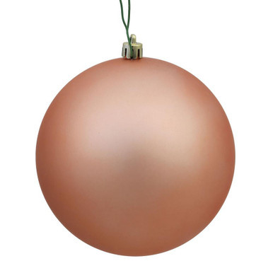Vickerman N591558DMV 6" Rose Gold Matte Ball UV Drilled 4/Bg