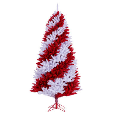 Vickerman A227680 9' x 56" Candy Cane Pine Tree 2695T
