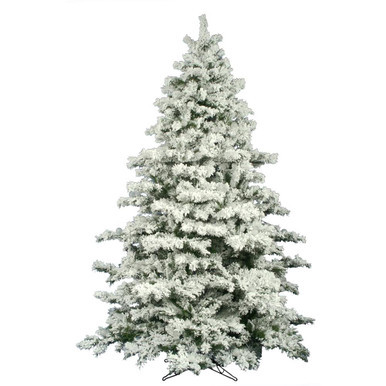 Vickerman A806385 10' x 82" Flocked Alaskan Pine 2883T