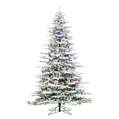 Vickerman A895192LED 12' X 87" Flocked Utica LED 2000MU