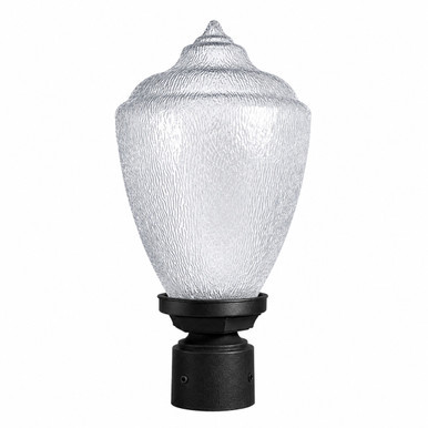 Wave Lighting S27T - Everstone Outdoor Flame Tip Acorn Post Mount Light Fixture