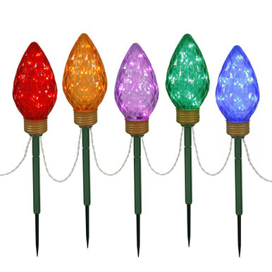 X106430 Vickerman - 10 ft Outdoor Multi-Color LED Christmas Hanging Sphere - 100 Lights