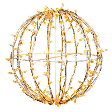 X20LED01 Vickerman - 6 ft Outdoor Warm White LED Christmas Hanging Sphere - 180 Lights