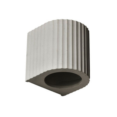 Euri Lighting EOL-WL63CG-1100 - Corinthian Concrete Wall Light - Cement Grey - Wet Rated