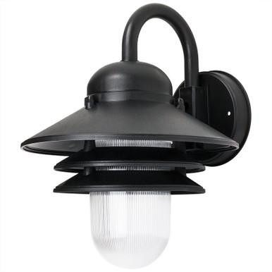 Sunlite 41370-SU Sunlite - Outdoor Black Nautical Wall Light Fixture - E26 Base 