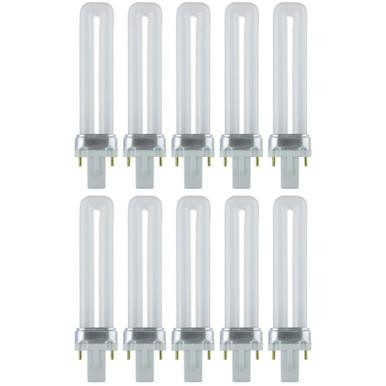 Sunlite 40499-SU Sunlite - CFL 2-Pin Plug In Plug-In Lamp - 7W - 3500K - 10 Pack 