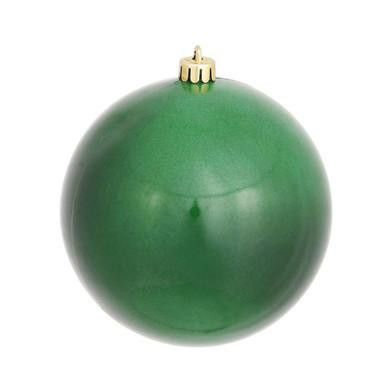 Vickerman N591524DCV Vickerman - 6 in Emerald Candy Ball UV Resistant Christmas Ornament - 4 Pack 