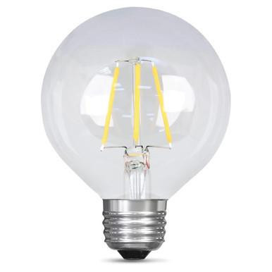 Halco 85172 Halco - Clear LED Filament G25 Globe Bulb - 8W - 2700K 