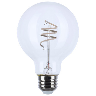 Satco S11531 - 6W G25 LED Globe - 3000K Soft White - E26 Base, Dimmable
