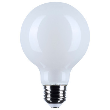 Satco S12483 - 6W G25 LED Globe - 3500K - E26 Medium Base - Dimmable