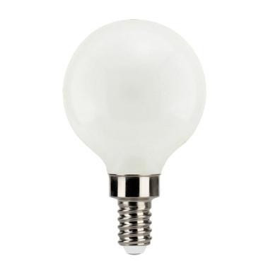 Halco 82653 Halco - Frosted LED Filament G16.5 Globe Bulb - 4W - 5000K - 90 CRI 