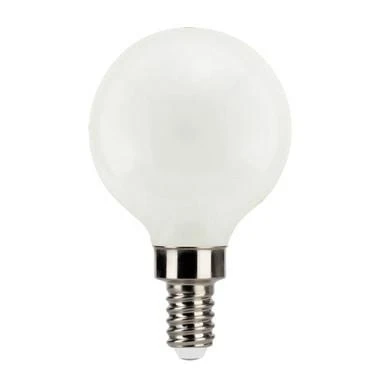 Halco 82651 Halco - Frosted LED Filament G16.5 Globe Bulb - 4W - 2700K - 90 CRI 