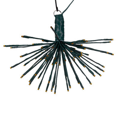 Vickerman X21G088 80Lt x 16" Green Starburst Orange LED