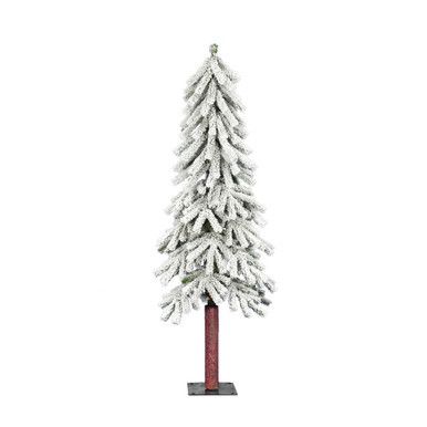 Vickerman A807440 4' x 23" Flocked Alpine Tree 256T