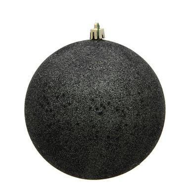 Vickerman N593084DQ Vickerman - 12 in Gunmetal Sequin Ball UV Resistant Christmas Ornament 