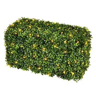 Vickerman TP171824LED 2ft x 1ft Outdoor Artificial Boxwood Hedge with Lights