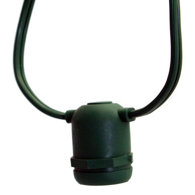Vickerman V47G165 330' Green Patio String Light with E26 Sockets