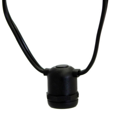 Vickerman V47K050 Black 100' Patio String Light with E26 Sockets