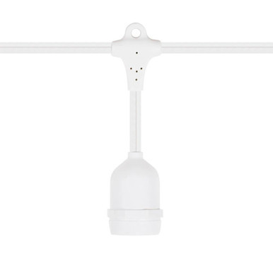Vickerman V47W167 330' White Patio String Light with E26 Sockets