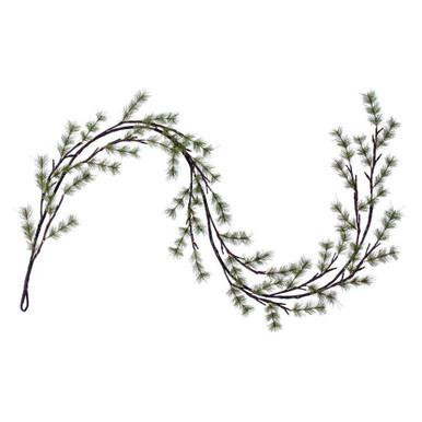 Vickerman X220760 Vickerman - 6 ft Green Twig Tree Artificial Christmas Garland - Warm White LED 