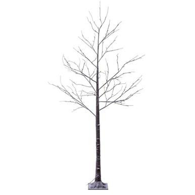 Vickerman X220880 Vickerman - 8 ft Brown Leafless Artificial Christmas Tree - Warm White LED 