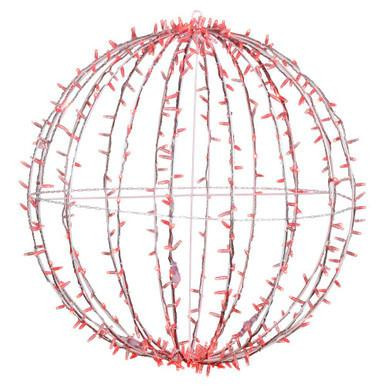 Vickerman X40LED03T Vickerman - 40 Inch 480-Light Outdoor Twinkle Red LED Light Sphere 